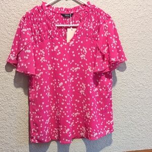 Dokotoo Pink Blouse Size Small NWT